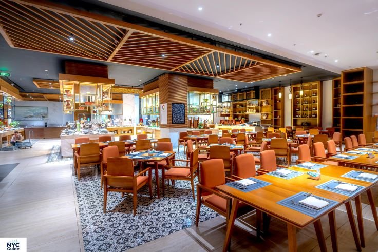 "Interior of Atlas Kitchen restaurant in Upper East Side, New York City"