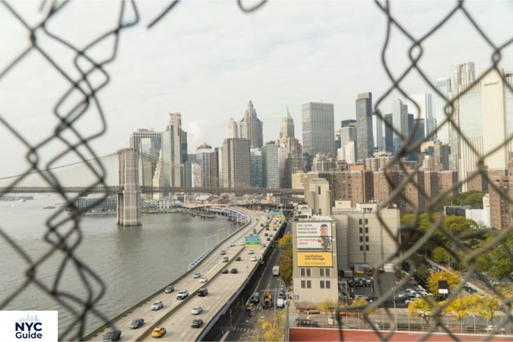 Full Manhattan skyline panoramic view