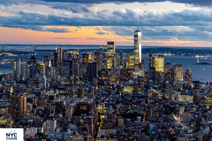 Trip to New York City skyline view of Manhattan