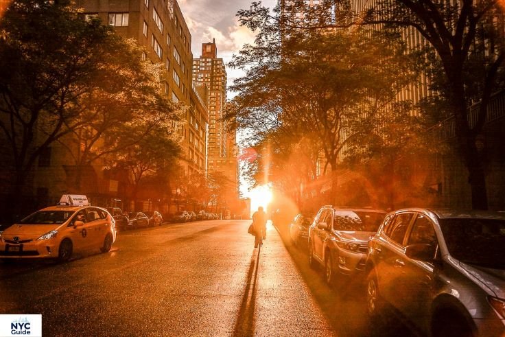 Street view of Central Park South in Midtown Manhattan