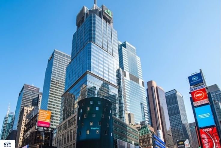 Four Times Square New York City exterior view in Midtown Manhattan