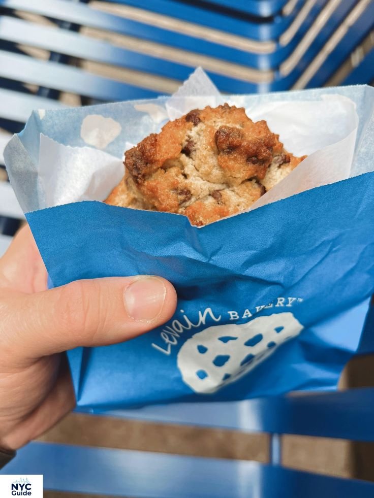 Fresh chocolate chip walnut cookies from Levain Bakery