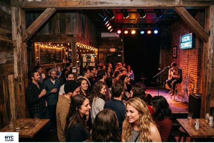 Small live music venue in Williamsburg Brooklyn