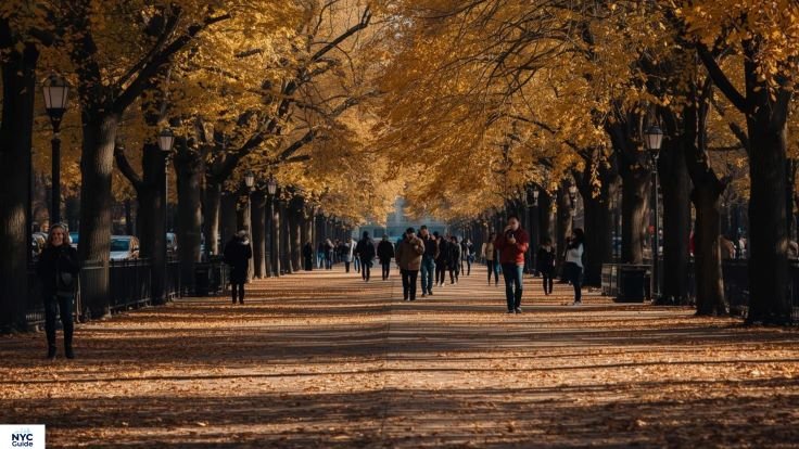 Fall foliage at The Mall Central Park