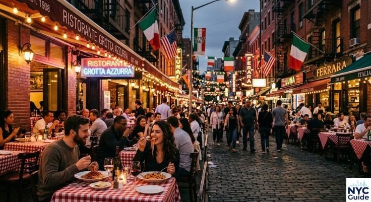 little italy mulberry street outdoor dining nyc